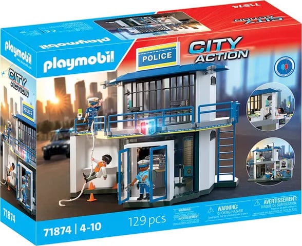 פליימוביל-playmobil תחנת משטרה וחדר חקירות 71874