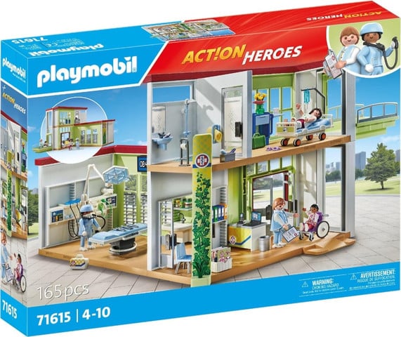 פליימוביל-playmobil בית רפואה דגם חדש 71615