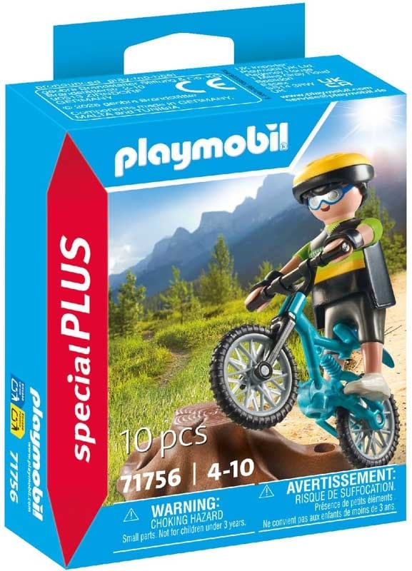 פליימוביל-playmobil 71756 ספיישל רוכב אופניים