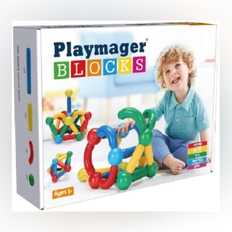 מוטות וכדורים מגנטיים-playmager