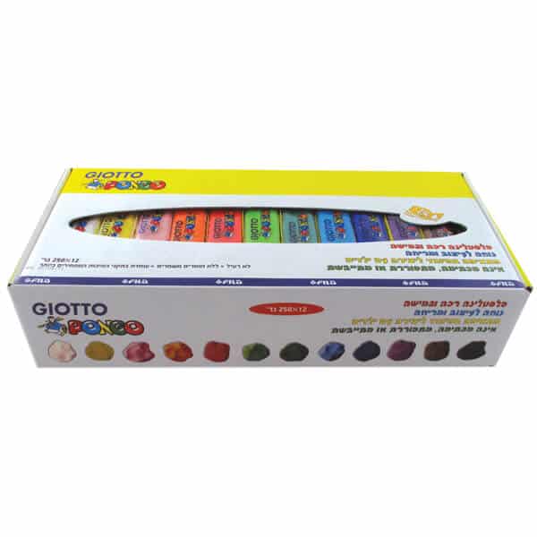 פלסטלינה רכה ג'יאוטו 250 גרם*10 יחידות