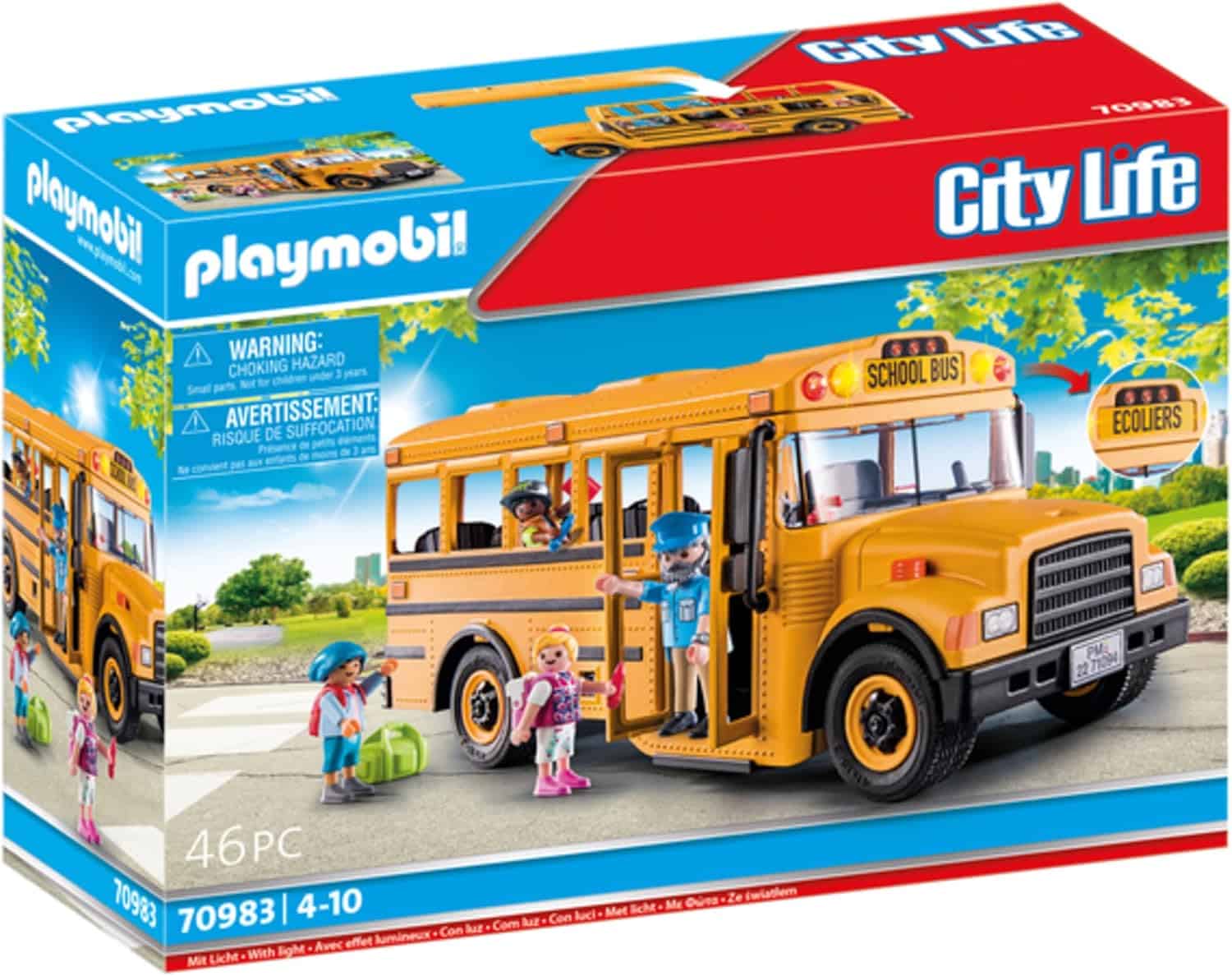 פליימוביל-playmobil אוטובוס להסעת תלמידים 70983