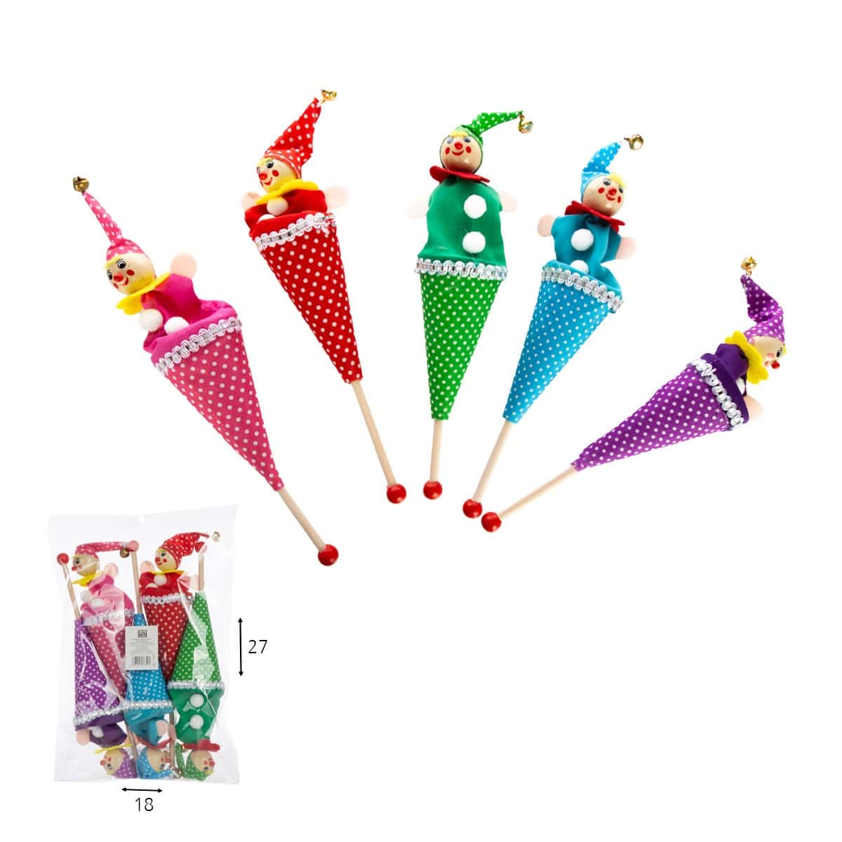 מארז 5 ליצני קונוס