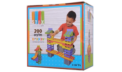 סטיקס צבעוני 200 חלקים STIX