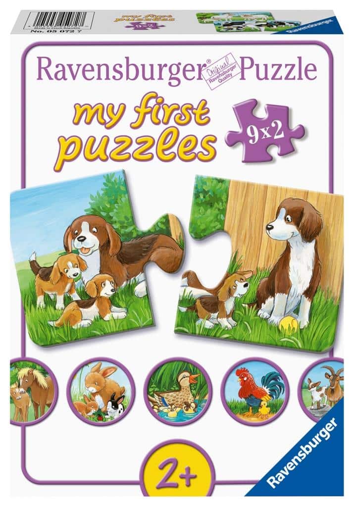 הפאזל הראשון שלי - 9*2 בעלי חיים בגינה