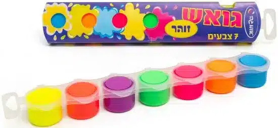 צבעי גואש צבע זוהר בשרשרת 7*20 מ"ל - אומגה