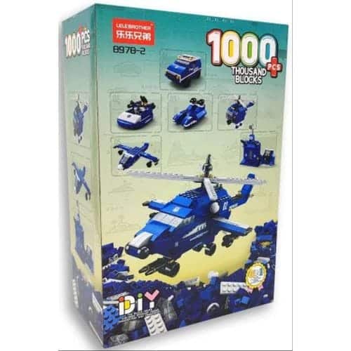 תואם לגו 100 חלקים משטרה