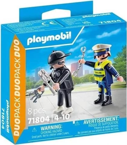 פליימוביל-playmobil שוטר וגנב 71804