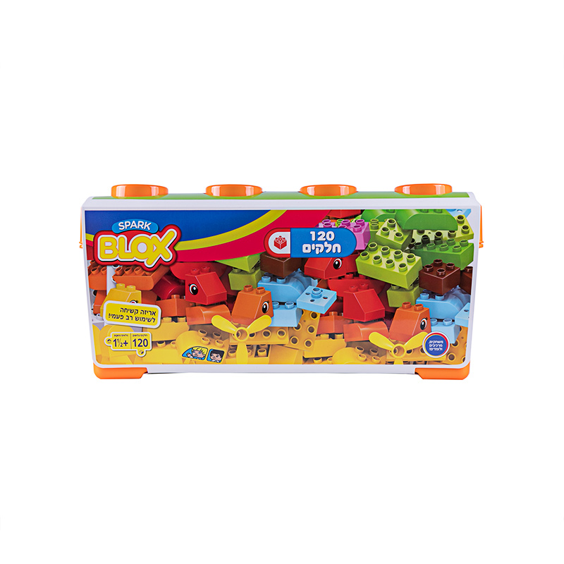 בלוקס 120 חלקים בקופסת פלסטיק תואם דופלו