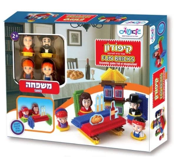 קיפודון אבני בניה להרכבה- משפחה