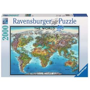 פאזל 2000 חלקים מפת העולם – Ravensburger