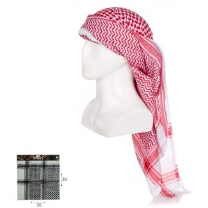 כאפייה 136 ס"מ אדום/שחור