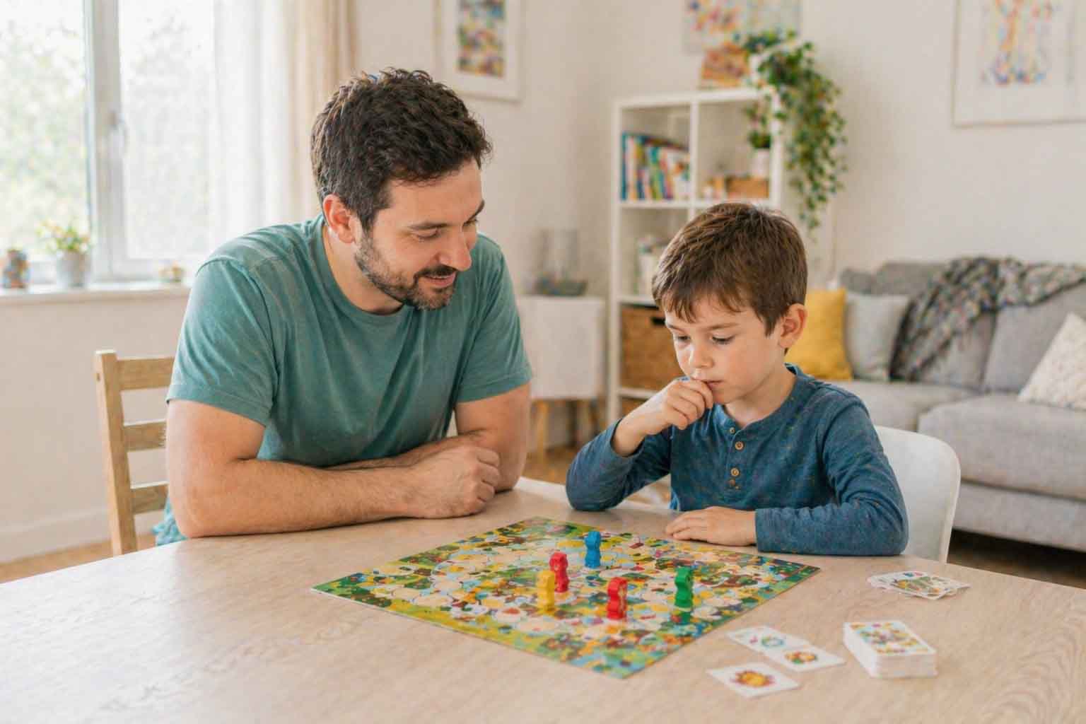 זמן משחק משפחתי וכיפי עם אבא