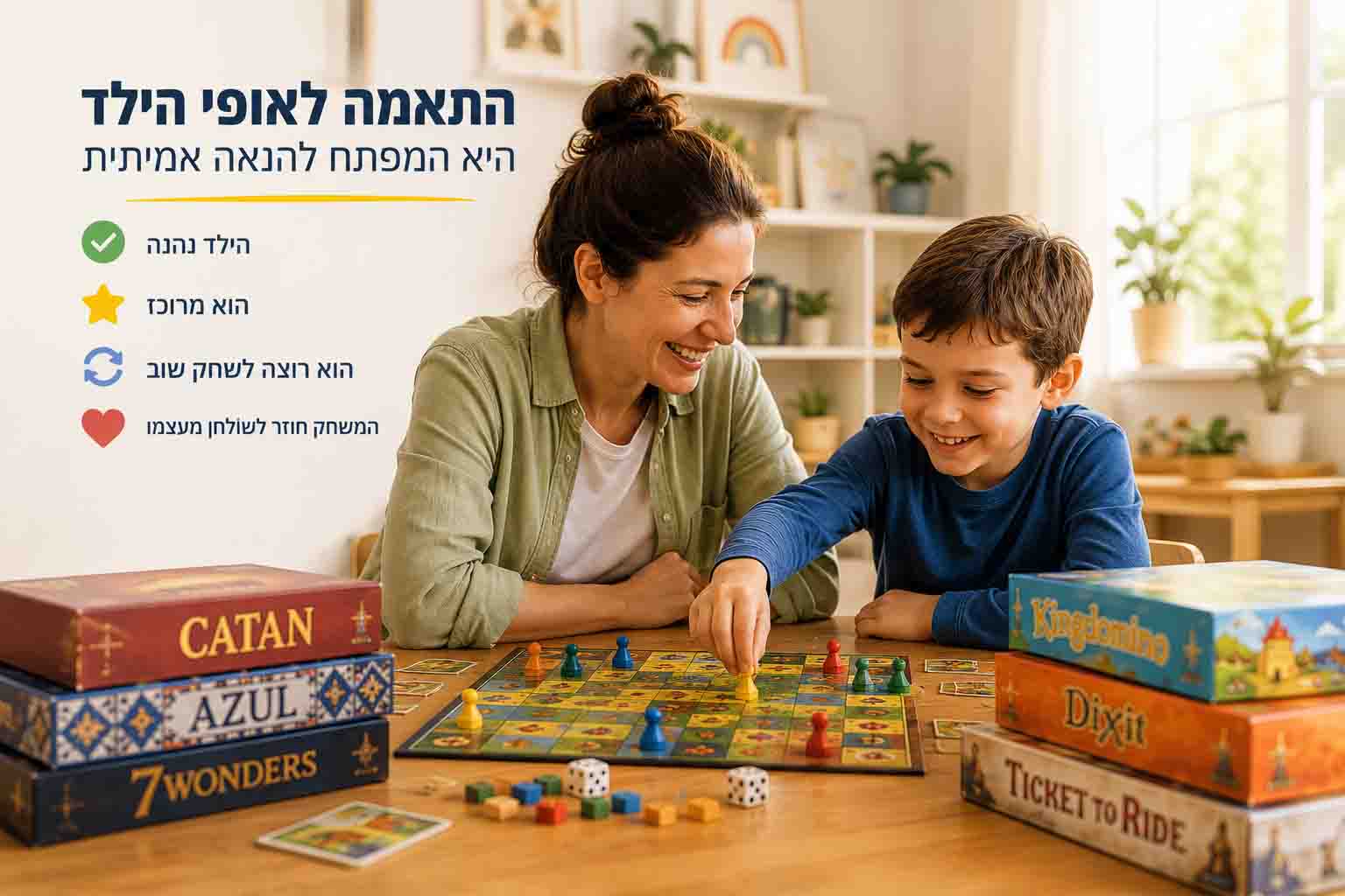 התאמה לאופי הילד היא המפתח להנאה אמיתית