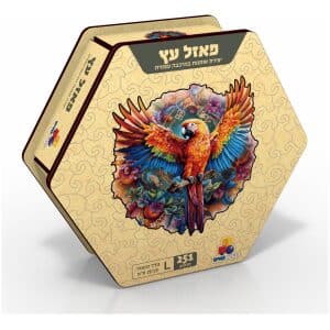 פאזל עץ L  תוכי