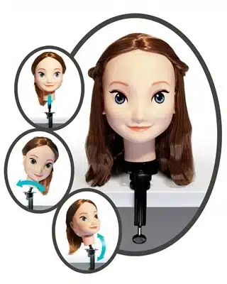 סטודיו מקצועי לעיצוב השיער – ראש בובה עם מעמד סטודיו מקצועי לעיצוב השיער – ראש בובה עם מעמד